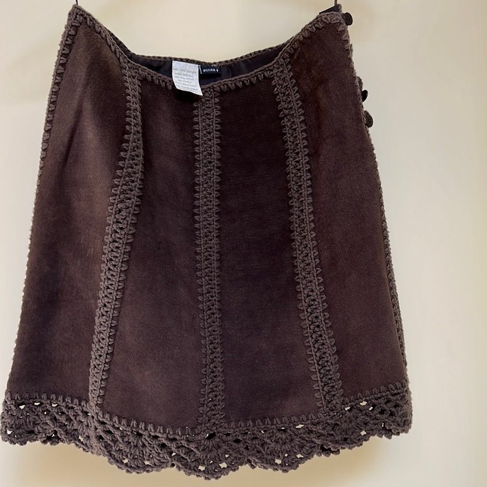 William B suede skirt